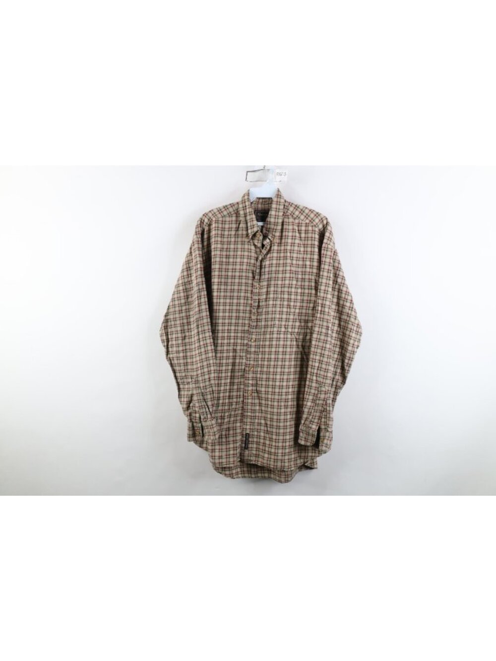 Vtg 90s Abercrombie & Fitch Mens M Baggy Wool Blend Flannel Button Down Shirt